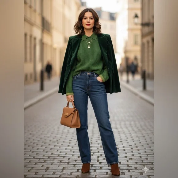 Zara Green Open-Knit Polo Sweater Size S - New with Tags - Picture 8 of 13